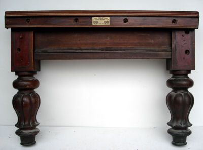(M656) 8ft Mahogany Tulip Leg Table by Burroughes & Watts