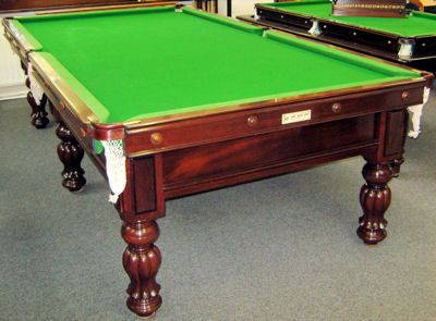 (M658) 9ft Mahogany Tulip Leg Table by Burroughes & Watts