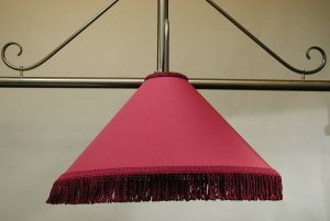 burgundy laminated coolie shades
