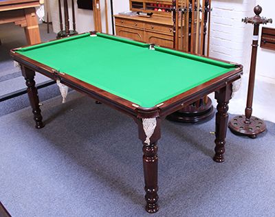 (M360) 6ft Mahogany Octagonal Leg Convertible Diner
