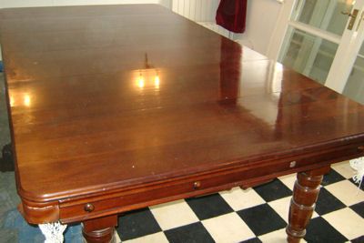 (M732) 9ft Mahogany Convertible Snooker/Dining Table