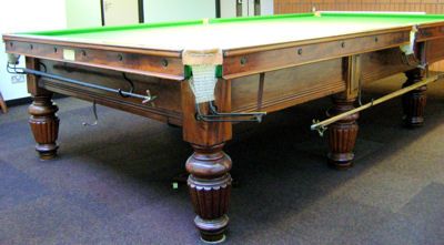 (M737) Full-Size Mahogany Snooker Table by George Wright
