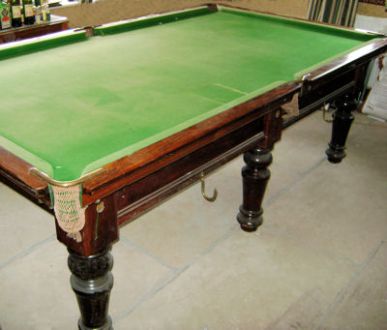 (M741) 8ft Mahogany Snooker/Billiard table by Orme and Sons