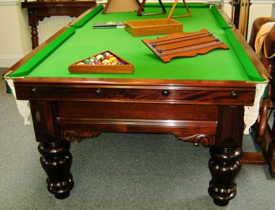 (M782) 8ft Mahogany Table by Hennig Brothers