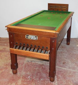 (M853) Riley Mahogany Bar Billiard Table