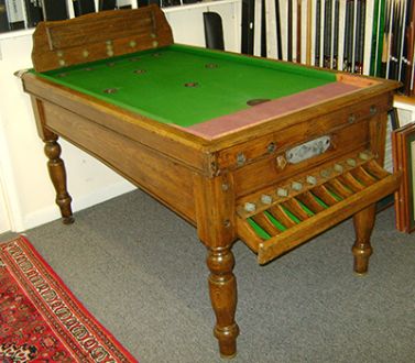 (M849) Oak Bar Billiard Table by Sams