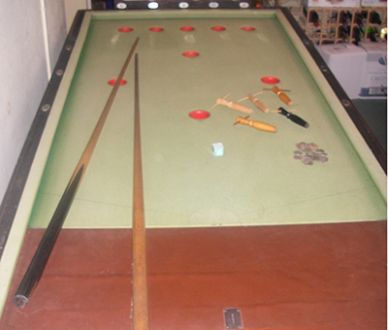 (MIS78) Oak Bar Billiard Table