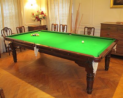 (M928) 9 ft Mahogany Convertible Dining Table by Hamiltons