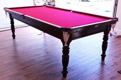 (M551) 8ft Riley Mahogany Billiard Table