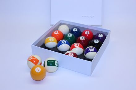 Aramith 1 7/8 inch Screen Printed Pool Balls (Spots and Stripes)