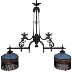 French billiard light
