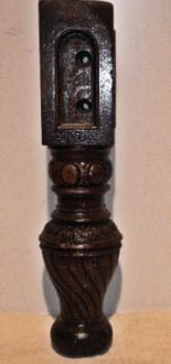 (M627) 8ft Oak carved Leg Table