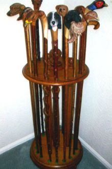 Walking Stick Stand in Oak