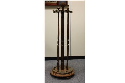 (C66) Oak Revolving Cue Rack