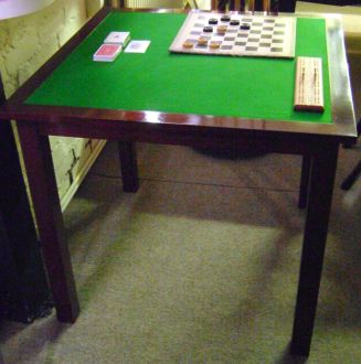 (MIS18) Hamilton Handmade Mahogany Card Table