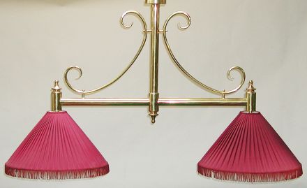 Dawson handmade light for snooker table