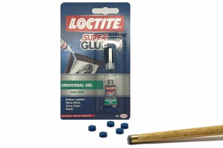 cue tipping adhesive gel