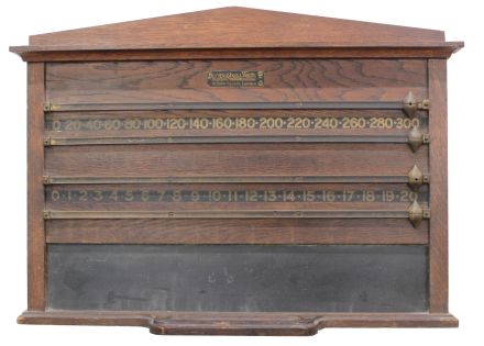 Scoreboard Marker Board Score Burroughes Watts Brass Oak Chalk Slate Antique Runners Pointers

