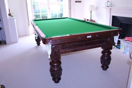 8 ft Mahogany Carved Leg Table