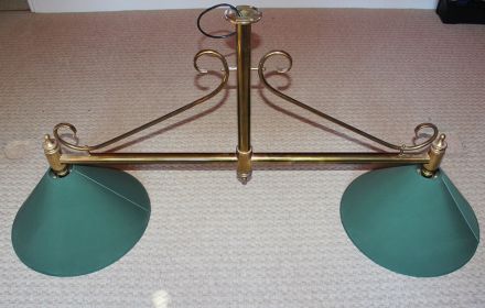 2 shade brass light