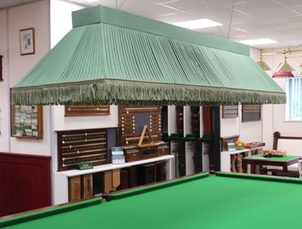 (LT82) Green Pleated Fabric Canopy Light Suitable for Full-Size Tables