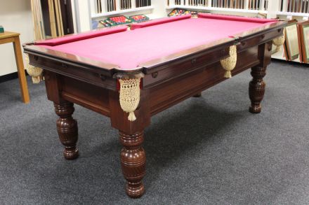 6' Burroughes & Watts mahogany Billiard table