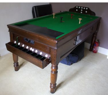 (M1060) Oak Bar Billiard Table