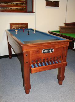 mahogany bar billiard table