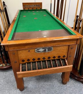 (M1280) Mahogany Bar Billiard Table by Sams