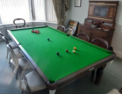 9 ft oak snooker dining table