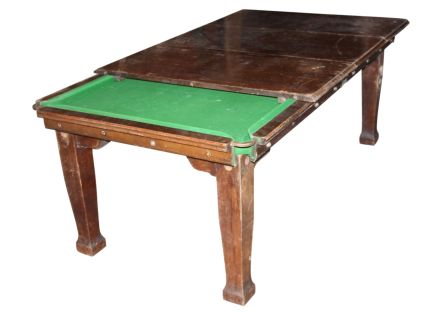 Oak 6ft Square leg used snooker dining table 6' pool table