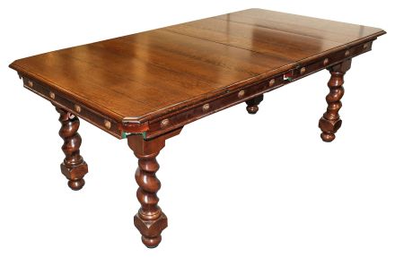 Oak Pool Table Barley Twist diner