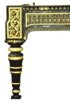 full-size cast iron billiard table by Harris