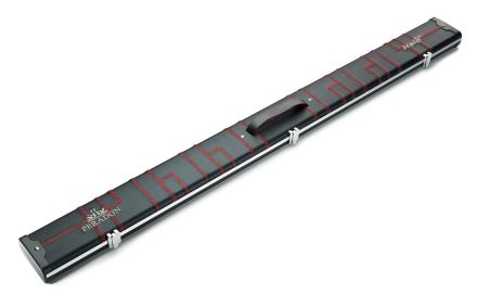S2676 halo wide plus 3/4 jointed cue case black patchwork red stitching snooker pool cue