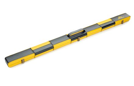 patchwork 3/4 jointed snooker cue case leather effect suede interior plus extensions pool cue