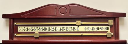 snooker scorer Peradon 2 player mahogany scoreboard marker