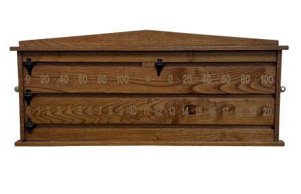 Oak two player snooker scoreboard