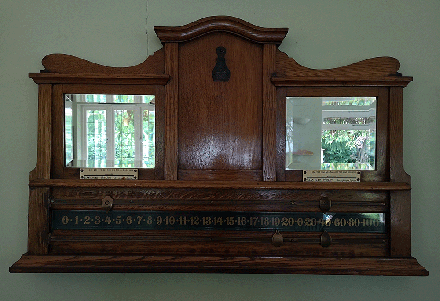 (SB269) 2 Player Oak Scoreboard by Riley