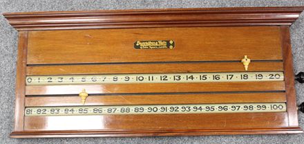 (SB278) 2 Player Mahogany Roller Board by B & W