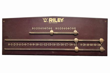 Mahogany Colour Riley Snooker Scoreboard