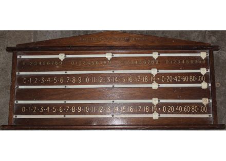 SB291 4 Player Scoreboard by E.A.Clare & Son
