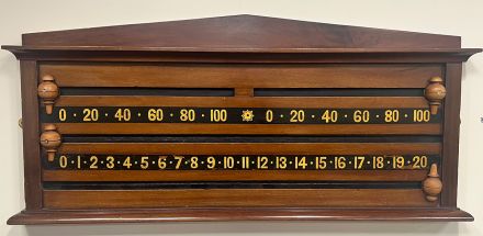 MAHOGANY SCOREBOARD