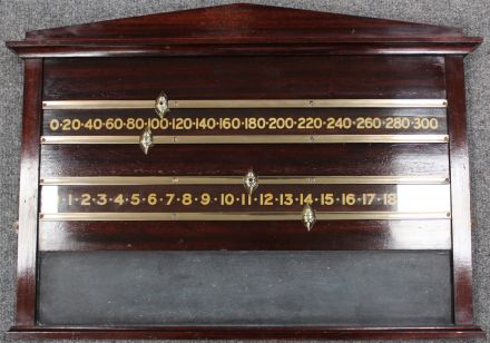 SB298 2 Player Mahogany Scoreboard by Burroughes & Watts