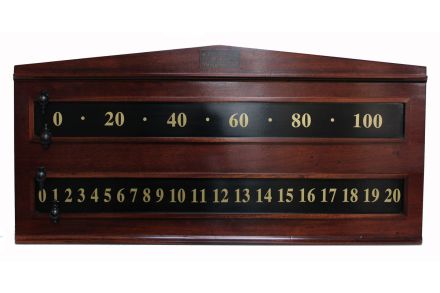mahogany scoreboard