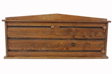 Oak snooker scoreboard