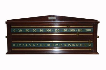 mahogany scoreboard