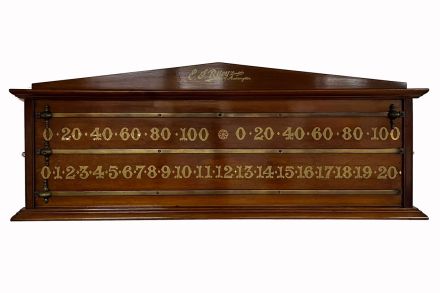 (SB49) Large Mahogany Marker Board by Riley