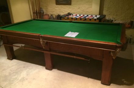 9 ft oak snooker table for sale
