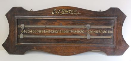 two player oak board