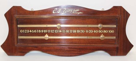 Mahogany scoreboard